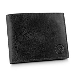 Portfel męski BETLEWSKI BPM-BB-68 CZARNY. Czarne portfele Betlewski, bez wzorów, ze skóry. Za 119.99 zł.