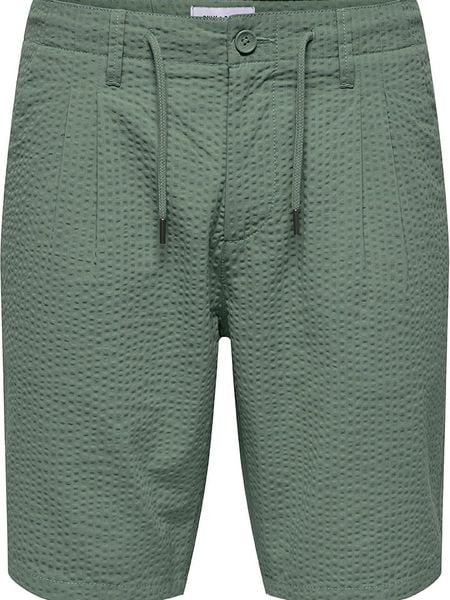 ONLY & SONS Szorty w kolorze zielonym rozmiar: XL. Zielone szorty Only & Sons, xl, bez wzorów, z bawełny. Za 83.42 zł.