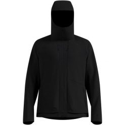 Kurtka męska Odlo ASCENT 3L WATERPROOF Jacket hardshell. Czarne kurtki ODLO, l, bez wzorów, z hardshellu, bez kaptura. Za 1,699.99 zł.