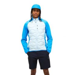 Kurtka Peak Performance puchowa męska Helium Down Hybrid Jacket niebieska - M. Niebieskie kurtki Peak Performance, m, bez wzorów, z puchu, bez kaptura. Za 1,039.00 zł.