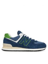 New Balance Sneakersy U574QBL M Niebieski. Niebieskie buty sportowe casual New Balance, bez wzorów, ze skóry, bez zapięcia. Za 429.00 zł.