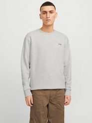 Jack & Jones Bluza w kolorze szarym rozmiar: XXL. Szare bluzy Jack & Jones, xxl, bez wzorów, bez kaptura. Za 88.43 zł.