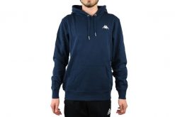 Kappa Vend Hooded, męska bluza. Niebieskie bluzy z kapturem Kappa, l, bez wzorów, z bawełny, z kapturem. Za 89.99 zł.