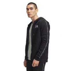 Bluza z kapturem i zamkiem błyskawicznym Under Armour Icon Fleece. Białe bluzy Under Armour, bez wzorów, z kapturem. Za 349.60 zł.