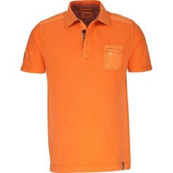Koszulka polo w kolorze pomarańczowym. Brązowe koszulki polo Camel Active, m, bez wzorów, z bawełny, bez kołnierzyka, bez ramiączek. W wyprzedaży za 109.95 zł.