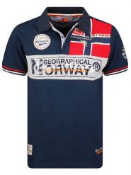 Geographical Norway Koszulka polo "Kidney" w kolorze granatowym rozmiar: S. Niebieskie koszulki polo Geographical Norway, s, bez wzorów, z bawełny, bez kołnierzyka, bez ramiączek. Za 100.99 zł.
