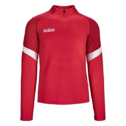 Bluza treningowa Keeza Albion. Czerwone bluzy bez kaptura KEEZA, l, bez wzorów, z elastanu, bez kaptura. Za 94.00 zł.