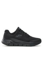 Skechers Sneakersy Arch Fit 232040/BBK Czarny. Czarne buty sportowe casual Skechers, bez wzorów, z materiału, bez zapięcia. Za 309.99 zł.