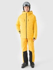 4F Kurtka narciarska membrana Dermizax 20000 męska - żółta XXL. Żółte kurtki narciarskie i snowboardowe 4F, m, z aplikacjami, z dzianiny, narciarskie, Dermizax. W wyprzedaży za 1,299.99 zł.