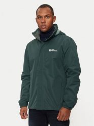 Jack Wolfskin Kurtka przeciwdeszczowa Stormy Point 2l 1111142 Zielony Regular Fit. Zielone kurtki outdoor i hardshell Jack Wolfskin, l, bez wzorów, z syntetyku, bez kaptura. Za 289.99 zł.