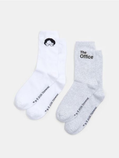 Skarpetki 2 pack The Office - wielobarwny. Skarpety Sinsay, bez wzorów. Za 15.99 zł.