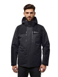 Jack Wolfskin Kurtka funkcyjna 3w1 "Jasper" w kolorze antracytowym rozmiar: S. Czarne kurtki outdoor i hardshell Jack Wolfskin, m, bez wzorów, bez kaptura. Za 552.94 zł.