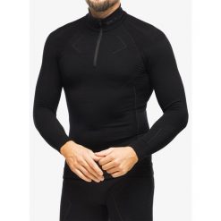 Bluza termoaktywna męska Brubeck Extreme Merino. Niebieskie bielizna termoaktywna Brubeck, m, bez wzorów, bez ramiączek, do biegania. Za 485.99 zł.
