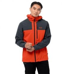 Kurtka uniwersalna męska Jack Wolfskin 11140513048. Brązowe kurtki Jack Wolfskin, m, bez wzorów, z syntetyku, z kapturem. Za 617.00 zł.