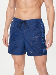 Tommy Hilfiger Szorty kąpielowe UM0UM03211 Granatowy Slim Fit. Niebieskie kąpielówki Tommy Hilfiger, m, bez wzorów, z syntetyku. Za 299.99 zł.
