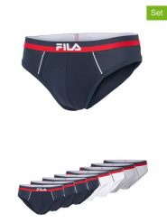 Fila Slipy (8 par) w kolorze białym, czarnym i szarym rozmiar: S. Białe slipki Fila, s, bez wzorów. Za 173.99 zł.