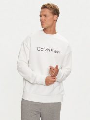 Calvin Klein Bluza Hero Logo K10K112956 Biały Comfort Fit. Białe bluzy CALVIN KLEIN, m, bez wzorów, z bawełny, bez kaptura. Za 259.99 zł.