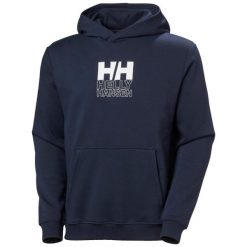 Bluza z kapturem Helly Hansen Fleece Graphic. Niebieskie bluzy z kapturem Helly Hansen, m, bez wzorów, z bawełny, z kapturem. Za 357.40 zł.