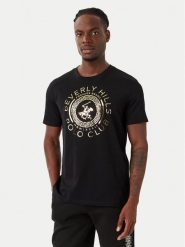 Beverly Hills Polo Club T-Shirt M1342 Czarny Regular Fit. Czarne koszulki polo Beverly Hills Polo Club, m, bez wzorów, z bawełny, bez kołnierzyka, bez ramiączek. Za 152.99 zł.