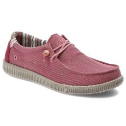 Różowe Półbuty Pitas Modne Obuwie Męskie. Czerwone eleganckie półbuty Pitas, bez wzorów, ze skóry, bez obcasa, bez zapięcia. Za 249.00 zł.