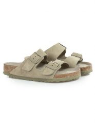 Klapki męskie BIRKENSTOCK ARIZONA SFB LEVE FADED KHAKI. Zielone klapki Birkenstock. Za 479.99 zł.