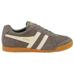 Sneakersy z zamszu Gola Harrier. Szare buty sportowe casual Gola, bez wzorów, z zamszu, bez zapięcia. Za 427.50 zł.