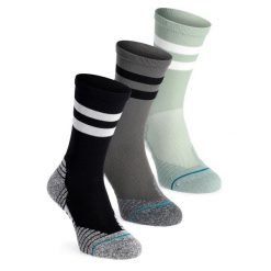 Skarpety biegowe Stance Franchise Crew 3 Pack. Szare skarpety Stance, bez wzorów. Za 188.99 zł.