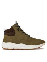 Jack&Jones Trzewiki 12240463 Zielony. Zielone botki sznurowane Jack&Jones, bez wzorów, z nubiku, bez obcasa, bez zapięcia. Za 524.99 zł.