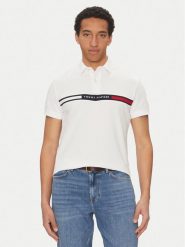 Tommy Hilfiger Polo Chest Insert MW0MW38130 Biały Regular Fit. Białe koszulki polo Tommy Hilfiger, m, bez wzorów, z bawełny, bez kołnierzyka, bez ramiączek. Za 309.99 zł.
