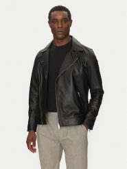 Liu Jo Kurtka skórzana QA5246 P0385 Czarny Regular Fit. Czarne kurtki Liu Jo, m, bez wzorów, ze skóry, bez kaptura. Za 1,299.00 zł.