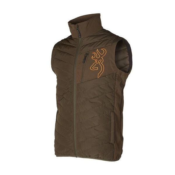 BROWNING Coldkill Hunting Vest Green – S. Zielone kurtki outdoor i hardshell Browning, na zimę, m, bez wzorów, bez kaptura. Za 422.50 zł.