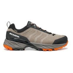 Buty trekkingowe dla dorosłych SCARPA Rush Trail GTX. Brązowe buty turystyczne Scarpa, bez wzorów, z gore-texu, bez zapięcia, trekkingowe, gore-tex. Za 959.10 zł.