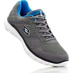 Sneakersy Skechers z pianką Memory bonprix szaro-turkusowy. Buty sportowe casual marki bonprix. Za 149.99 zł.