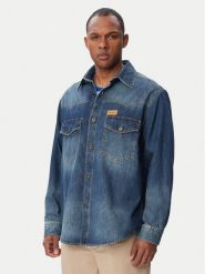 HUGO Koszula jeansowa Ebant 50565401 Niebieski Oversize. Niebieskie koszule Hugo, m, bez wzorów, z jeansu, bez kołnierzyka, bez ramiączek. Za 549.99 zł.