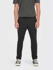 Only & Sons Spodnie materiałowe Linus 22023492 Czarny Relaxed Fit. Czarne spodnie materiałowe Only & Sons, m, bez wzorów, z materiału. Za 99.99 zł.