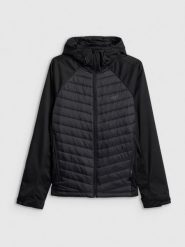 4F Kurtka softshell wiatroodporna membrana 5000 męska - czarna XXL. Czarne kurtki softshell 4F, l, bez wzorów, ze skóry, bez kaptura. Za 299.99 zł.