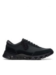 Clarks Skórzane sneakersy "Nature X One" w kolorze czarnym rozmiar: 42. Czarne buty sportowe casual Clarks, bez wzorów, bez zapięcia. Za 263.95 zł.