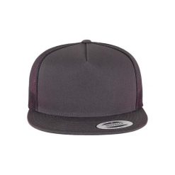 Czapka Flexfit Classique Trucker. Brązowe czapki z daszkiem FLEXFIT, bez wzorów, z bawełny. Za 52.70 zł.