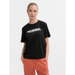Koszulka Hummel hmlLEGACY. Czarne t-shirty sportowe Hummel, bez wzorów, bez ramiączek, do piłki nożnej. Za 117.00 zł.