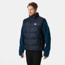 Kurtka puchowa bez rękawów Helly Hansen Active. Niebieskie kurtki Helly Hansen, m, bez wzorów, z puchu, bez kaptura. W wyprzedaży za 603.50 zł.