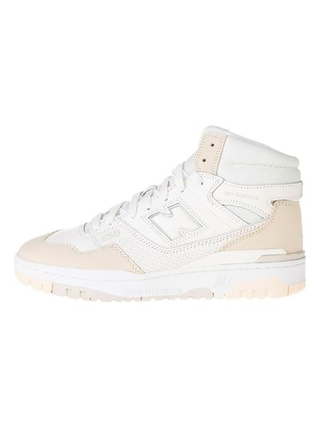 New Balance Skórzane sneakersy "650" w kolorze biało-beżowym rozmiar: 42,5. Białe buty sportowe casual New Balance, bez wzorów, bez zapięcia. Za 303.78 zł.