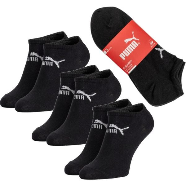 Skarpetki stopki dla dorosłych Puma sneaker. Czarne skarpetki sportowe Puma, bez wzorów. Za 30.00 zł.