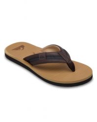 Sandały dla Mężczyzn CARVER SQUISH Brązowy. Brązowe sandały Quiksilver, z gumy, bez zapięcia. Za 129.99 zł.