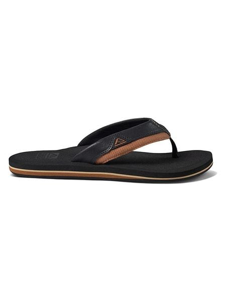 Reef Japonki "Cushion Dawn" w kolorze czarno-jasnobrązowym rozmiar: 45. Brązowe japonki Reef, bez wzorów. Za 148.96 zł.