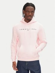 Tommy Jeans Bluza DM0DM20746 Różowy Regular Fit. Czerwone bluzy Tommy Jeans, m, bez wzorów, z bawełny, bez kaptura. Za 319.99 zł.