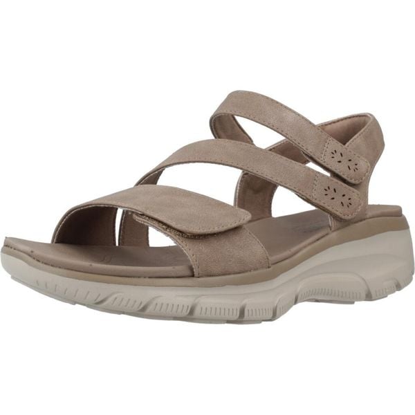 Sandały SKECHERS EASY GOING Brązowy. Brązowe sandały Skechers, z materiału, bez zapięcia. Za 390.00 zł.