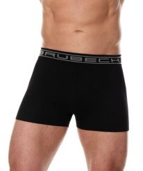 Bokserki bawełniane classic męskie Brubeck Comfort Cotton. Czarne bokserki Brubeck, l, bez wzorów, z bawełny. Za 41.99 zł.