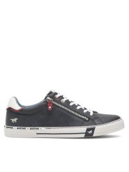 Mustang Sneakersy 4146-307 Granatowy. Niebieskie buty sportowe casual Mustang, bez wzorów, ze skóry, bez zapięcia. Za 259.99 zł.