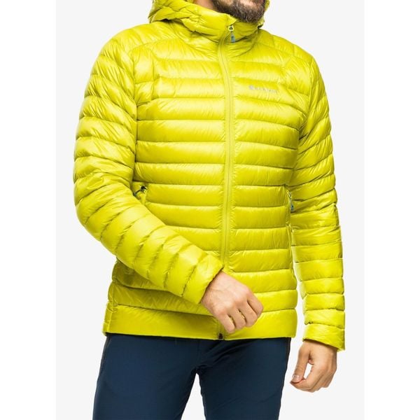 Kurtka puchowa męska Montane Anti-Freeze Hoodie. Żółte kurtki Montane, m, bez wzorów, z puchu, bez kaptura. Za 812.99 zł.