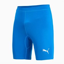 Spodenki kompresyjne męskie PUMA Liga Baselayer Short Tight. Niebieskie odzież kompresyjna Puma, m, bez wzorów, do piłki nożnej. Za 174.50 zł.